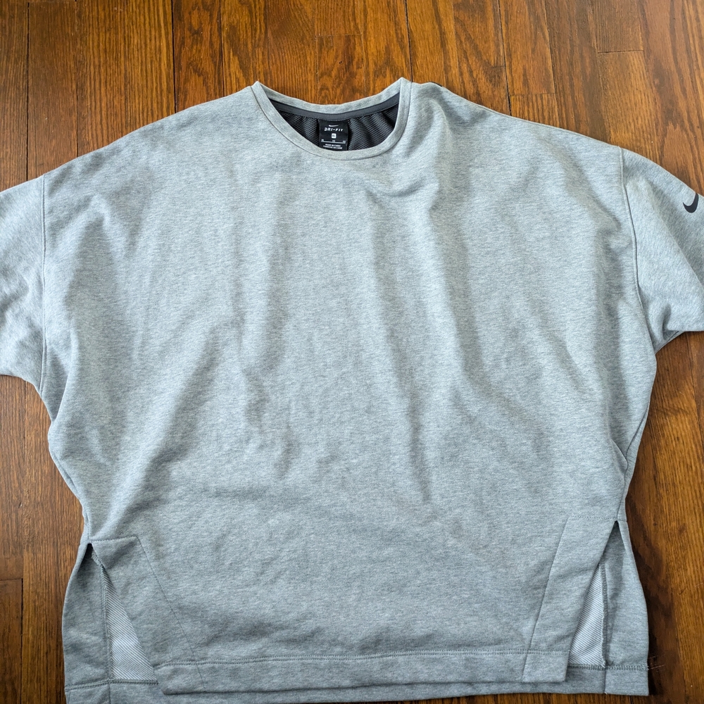 Nike Dri Fit Gray Sweatshirt Tshirt Top XL